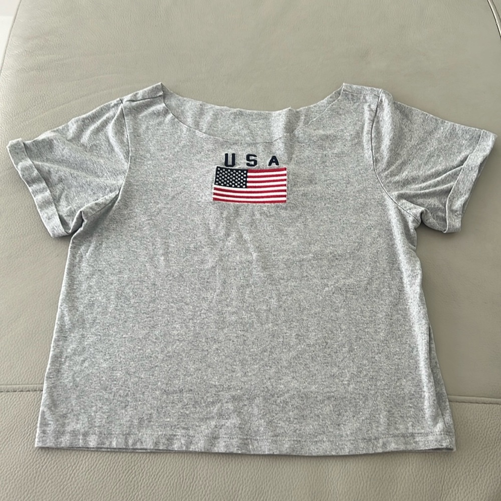 USA embroidered top